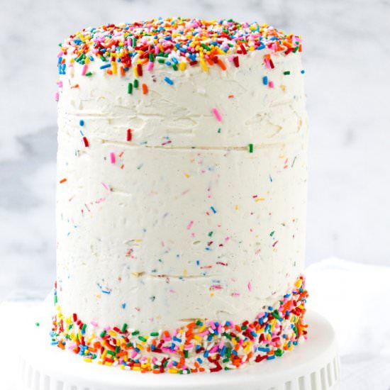 Mixed Berry Confetti Layer Cake