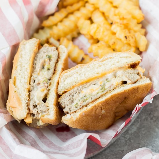 Jalapeno Popper Turkey Burger