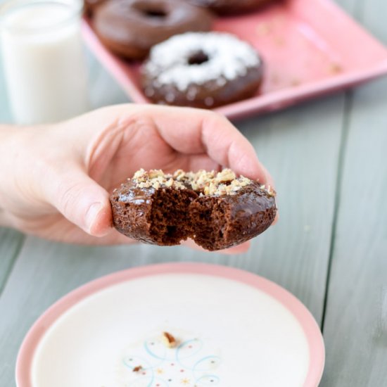 Scrumptious Baked Chocolate Donuts