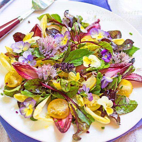 Edible Flower-Belgian Endive Salad