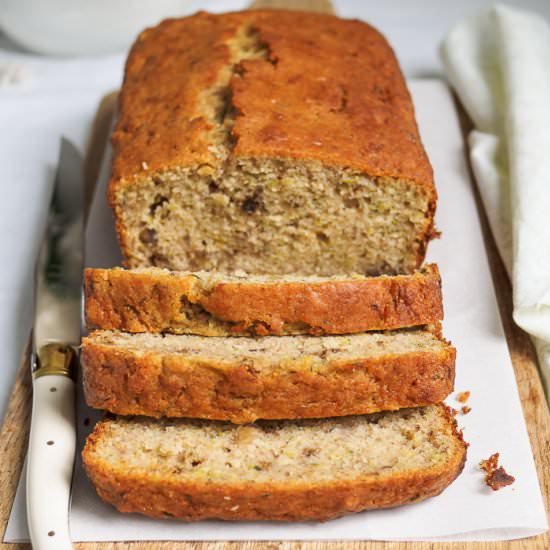 Lemon Zucchini Walnut Loaf