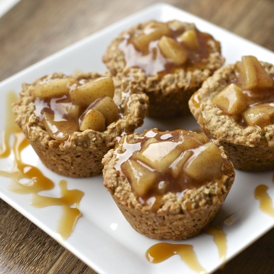 Apple Crisp Oatmeal Cookie Cups