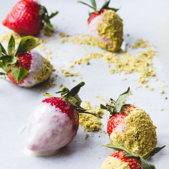 Coconut Butter Dipped Strawberries