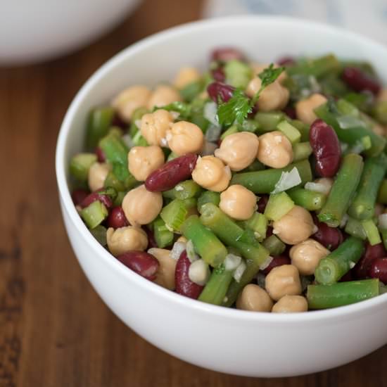 Homemade Three Bean Salad