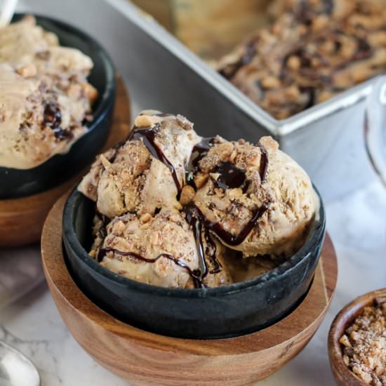 Coffee Toffee Fudge Swirl Ice Cream