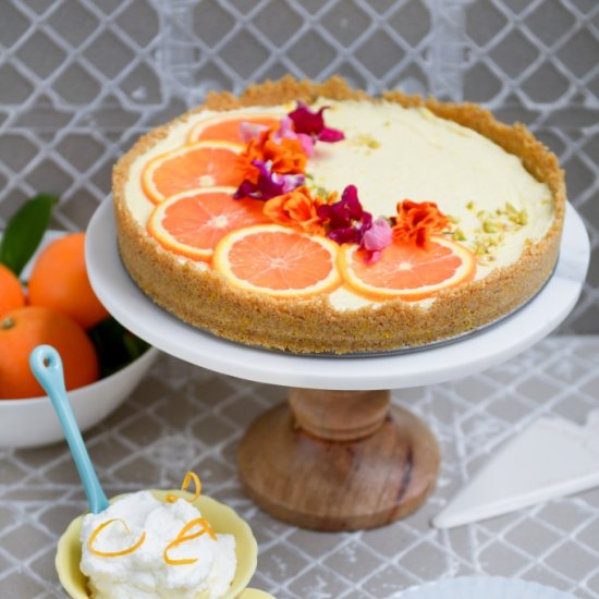 Orange Shrikhand Tart