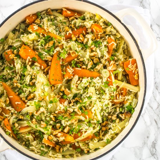 Broad Bean & Fennel Pilaf