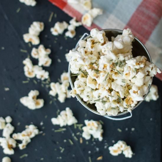 Rosemary + Parmesan Popcorn