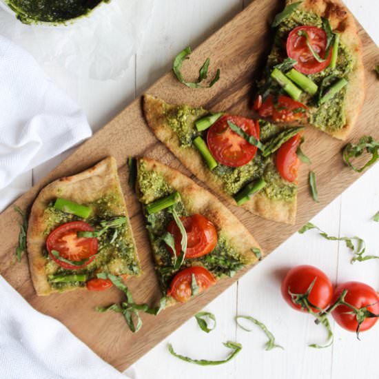 Pesto Naan Pizza