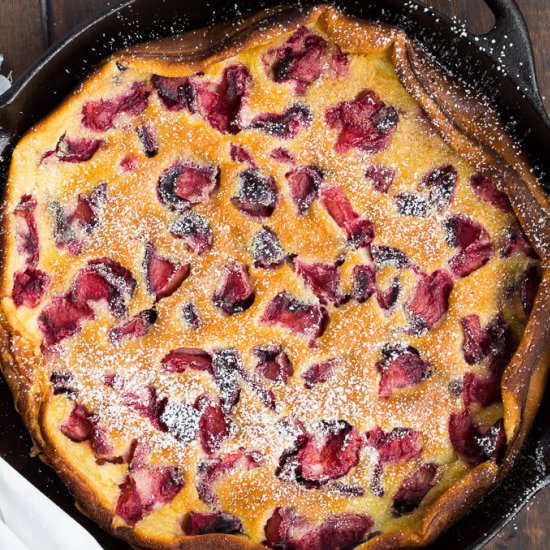 Roasted Plum Clafoutis