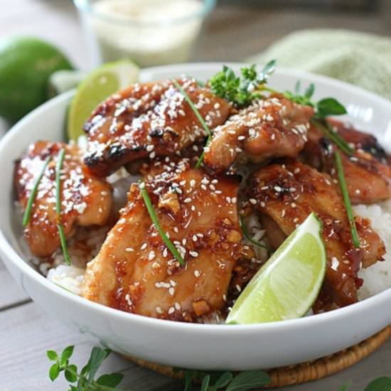 Sticky Honey and Lime Chicken