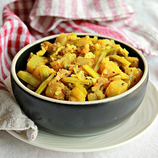 Potato and Cluster Beans Curry