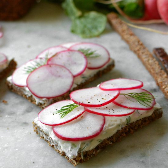 Radish Tea Sandwiches