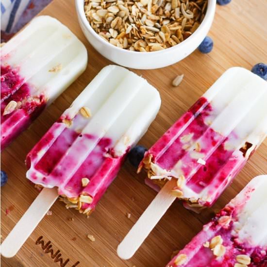 Yogurt Granola Popsicles