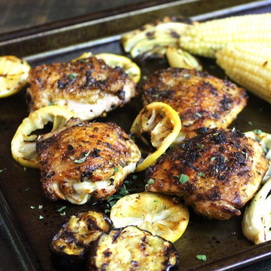 lemon and oregano chicken thighs