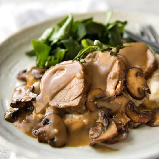 PORK TENDERLOIN WITH CREAMY MARSALA