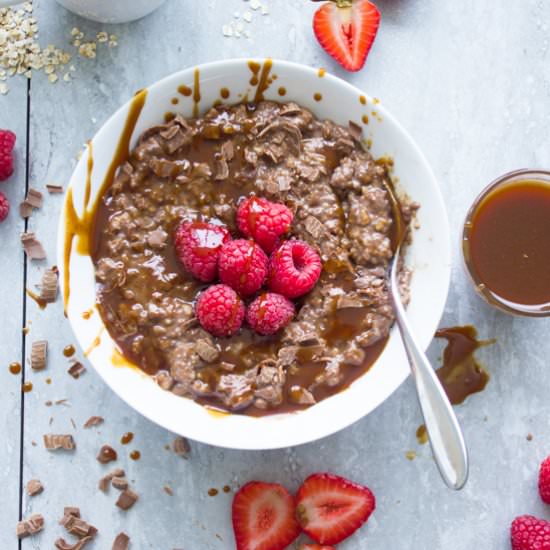 Chocolate Oatmeal Breakfast Bowl