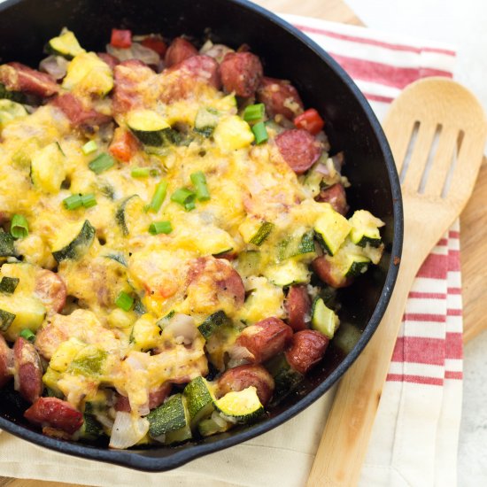 Skillet Sausage-Zucchini Casserole