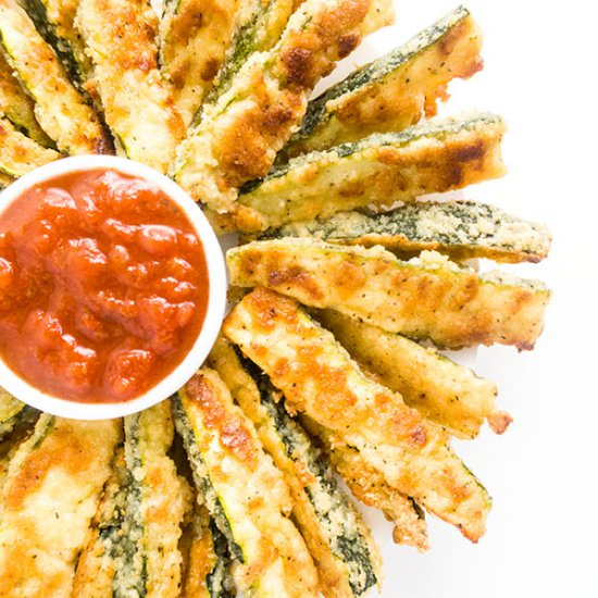 Crispy Parmesan Zucchini Fries