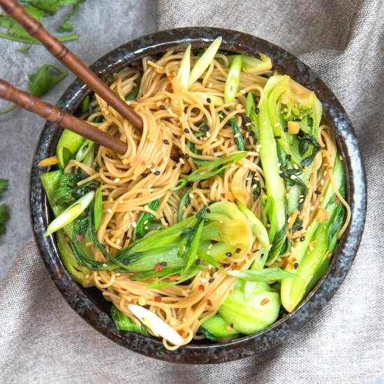 15 Minute Sesame Ginger Noodles