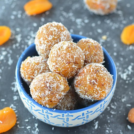 No Cook Apricot Energy Bites