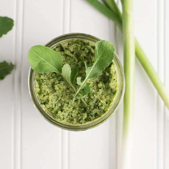 Arugula Green Garlic Pesto