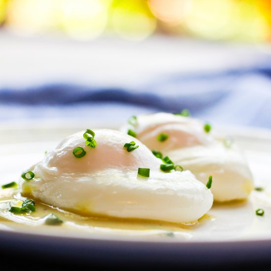 Poached Eggs with Dijon Sauce