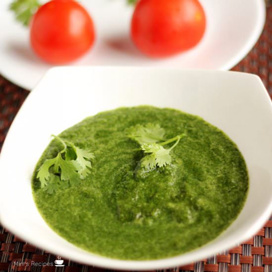 Green Chutney In 5 Minutes