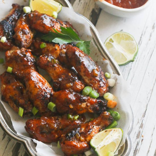 Caribbean Sweet & Sticky Hot Wings