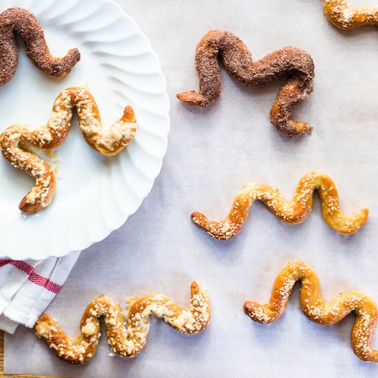 Mustache Pretzels