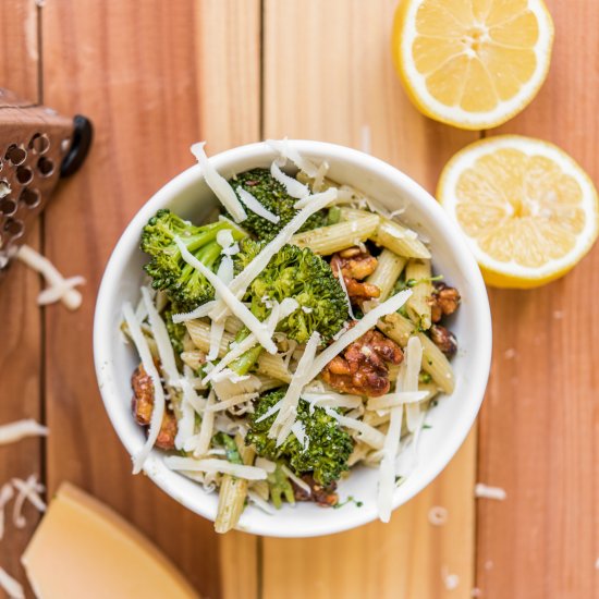 Broccoli Walnut Pesto Pasta