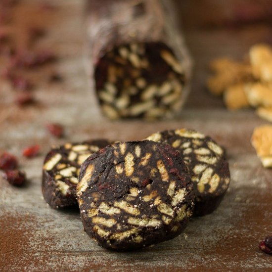 Cranberry Chocolate Salami