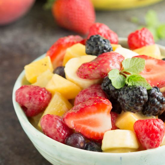 Instant Vanilla Pudding Fruit Salad