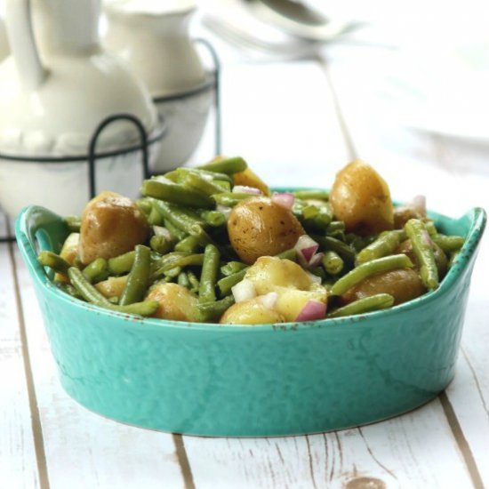 Green Beans in Potato Salad