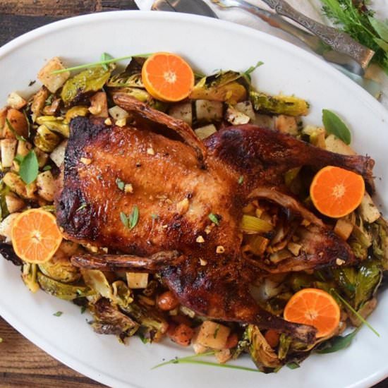 Crispy Clementine Roast Duck