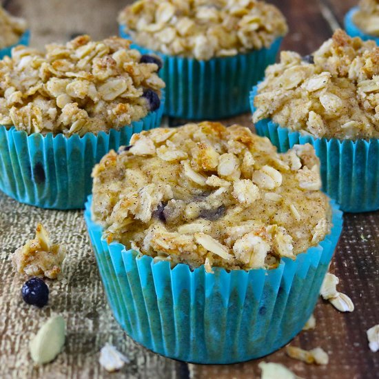 Blueberry Jicama Muffins