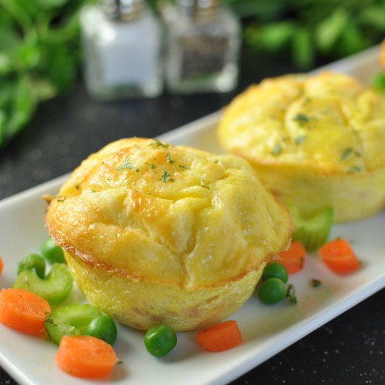 Chicken Pot Pie Egg Muffins