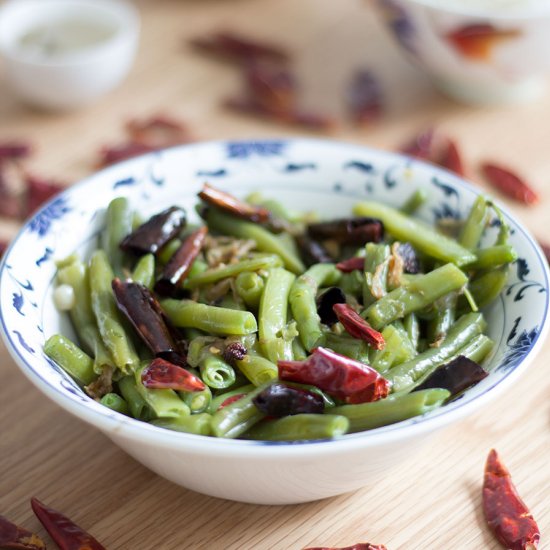 Sichuan Dry-Fried Green Beans