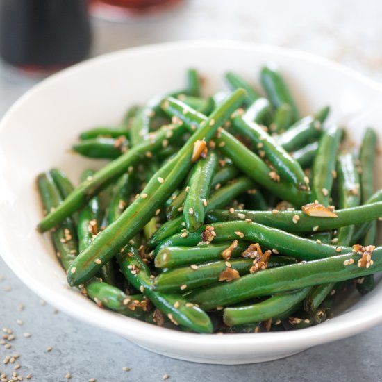 Asian Honey Sesame Green Beans