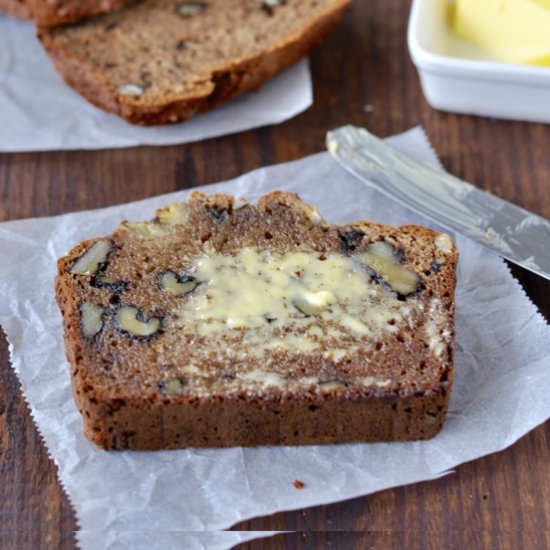 Banana Bread with Spelt and Honey