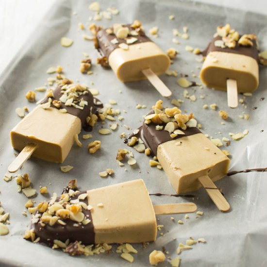 Chocolate Peanut Butter Banana Pops