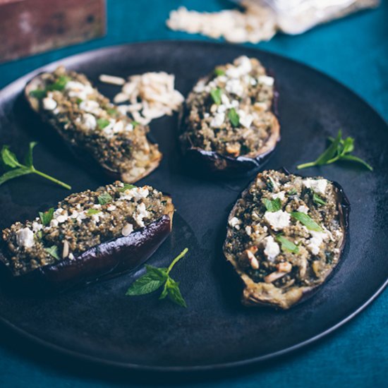 Vegetarian Stuffed Eggplant