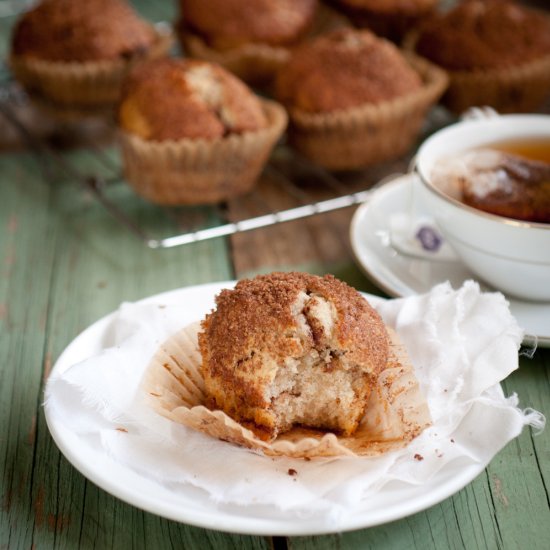 Vanilla Cinnamon Swirl Muffins