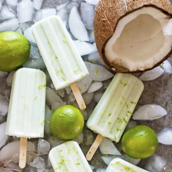 Coconut Lime Popsicles