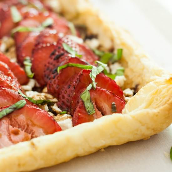 Strawberry Goat Cheese Tart