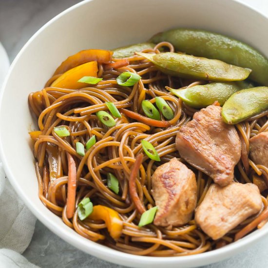 One Pan Teriyaki Chicken and Noodle