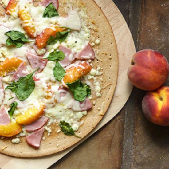 Fresh Peach Pizza Pie