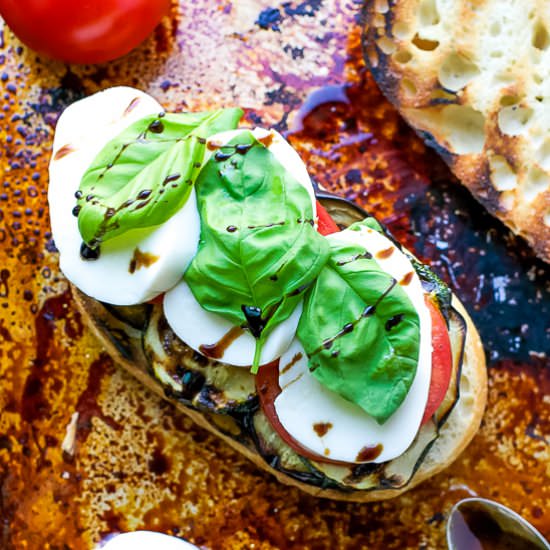 Grilled Veggie Caprese Sandwich