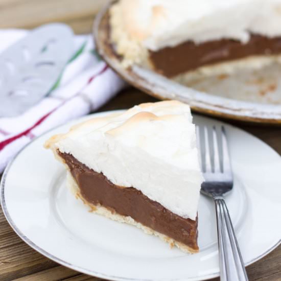 Classic Chocolate Meringue Pie