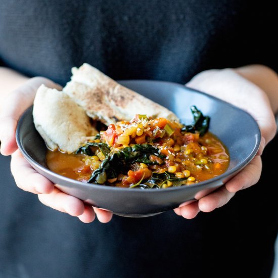 Spicy Harissa Lentil Stew